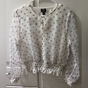 Bar III polka dot top